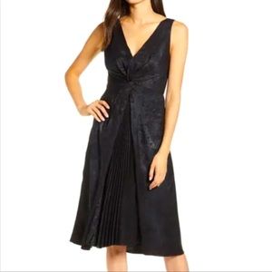 Bailey 44 Sofia Pleat Detail Dress Black Size 2 NWOT